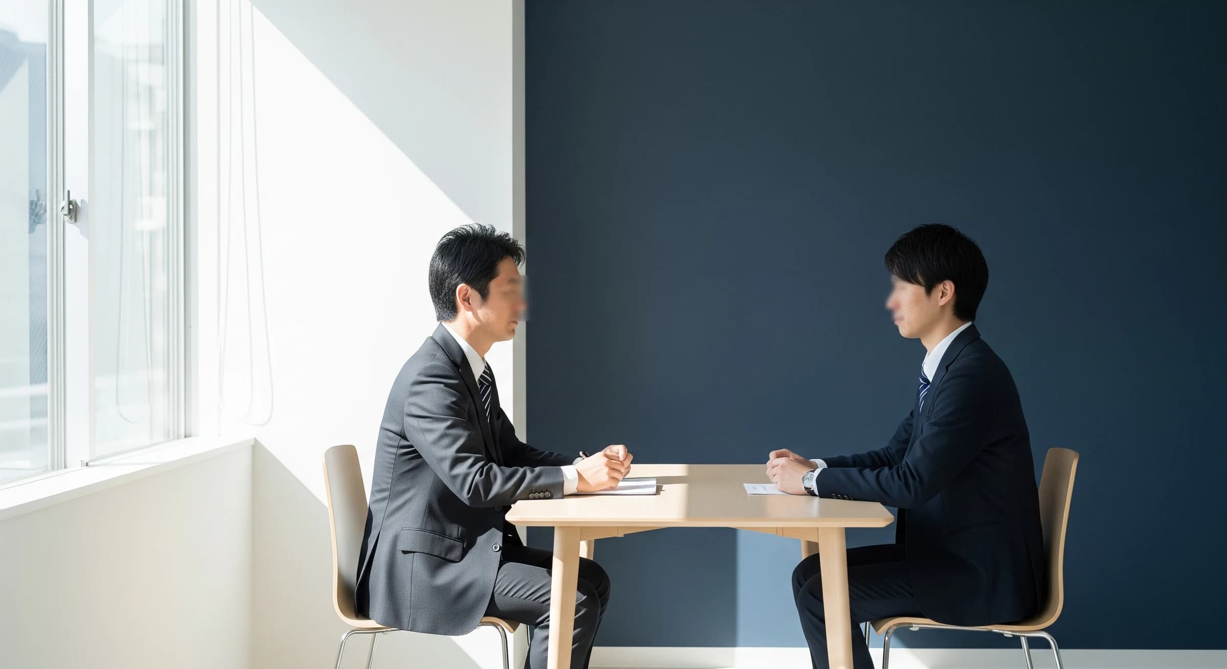 中間管理職と部下の1on1面談の様子